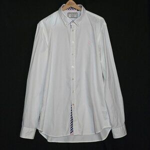 PINK Thomas Pink Jermyn St. Slim Fit LS Button Front - White - Sz XXL*